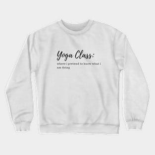 yoga relateable Crewneck Sweatshirt